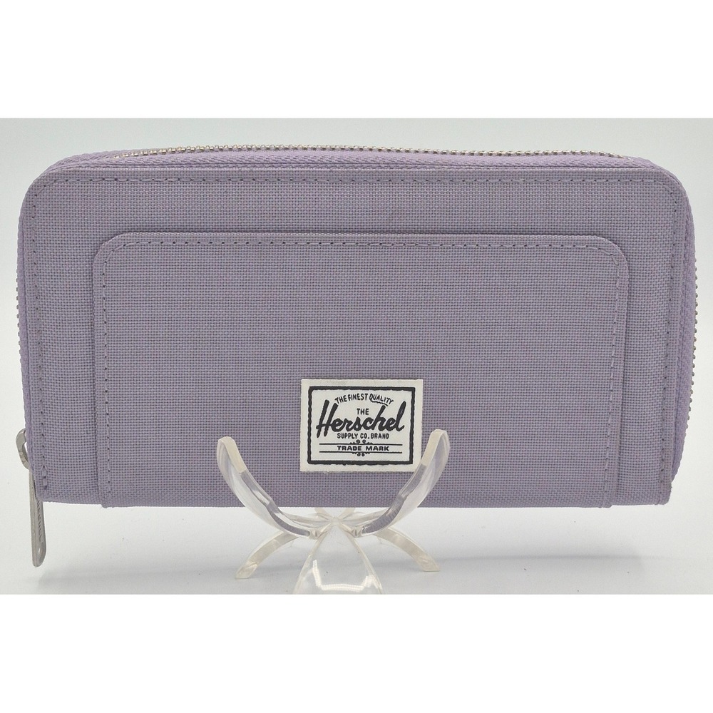 Herschel Supply Co Thomas Zip Wallet Lavender Purple Canvas Organizer Clutch